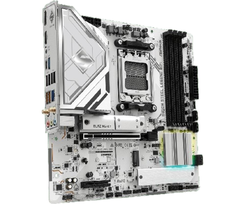 ASRock MB Sc AM5 B850M Steel Legend WiFi,  AMD B850,  4xDDR5,  1xDP,  1xHDMI,  WiFi,  mATX2 