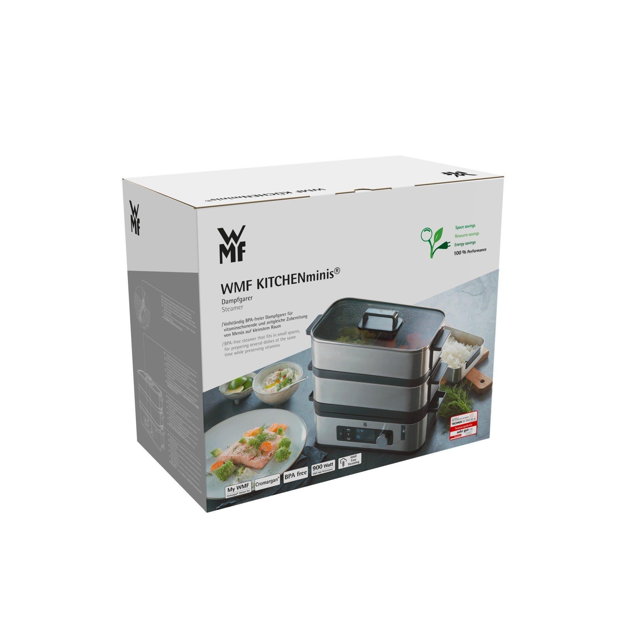 WMF KITCHENminis parní hrnec,  900 W,  příprava několika chodů najednou8 