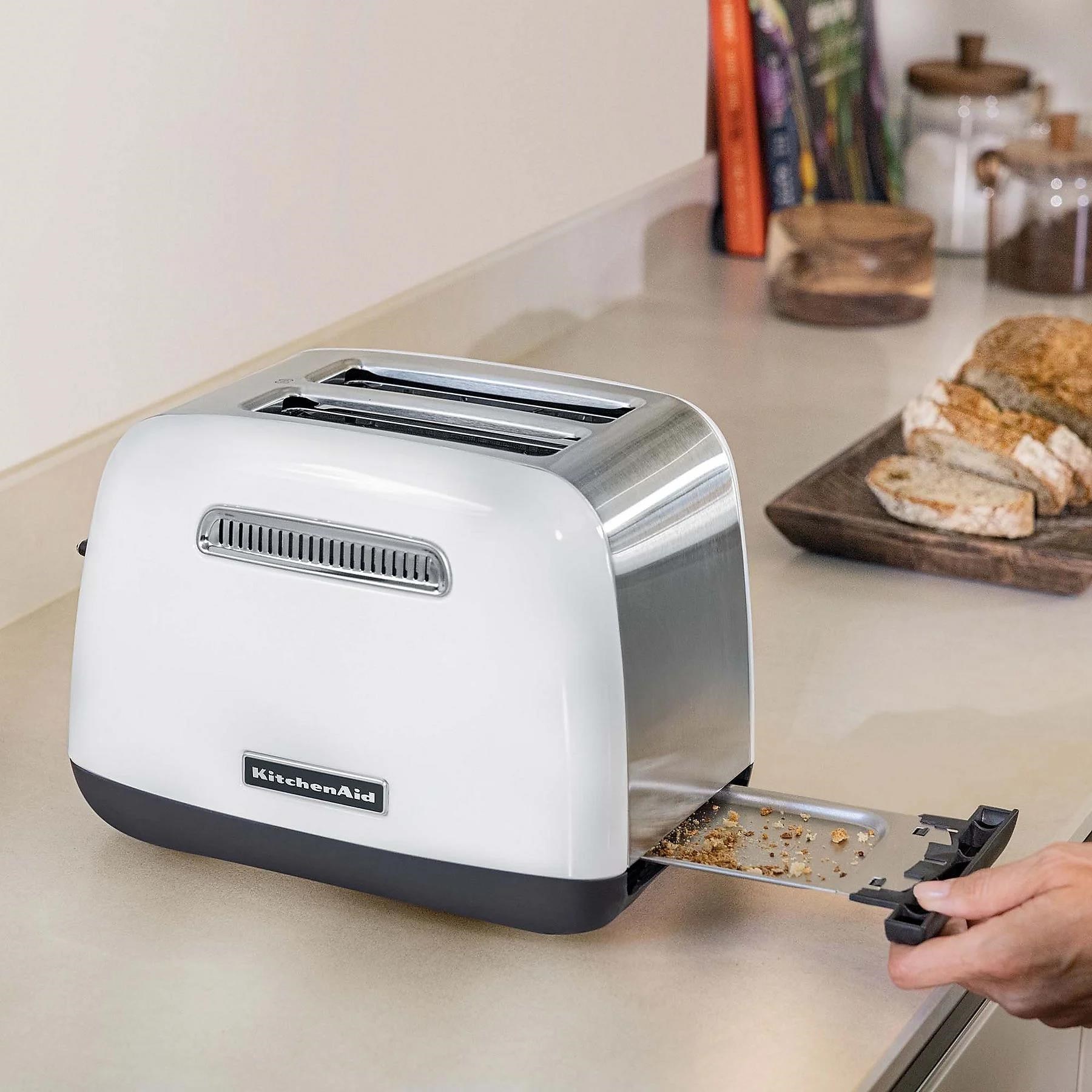 KitchenAid Classic topinkovač, 1100 W, 2 topinky, nastavitelná úroveň opekání, bílá4 