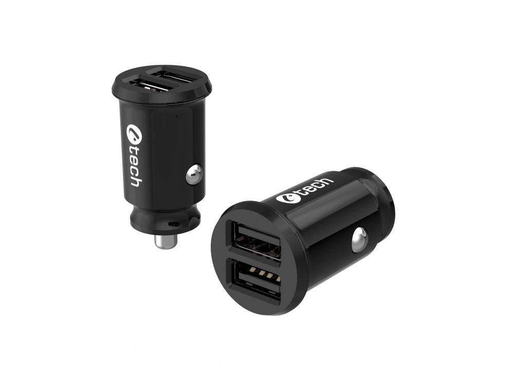 C-TECH Nabíječka do auta UCC-03,  2xUSB,  černá2 