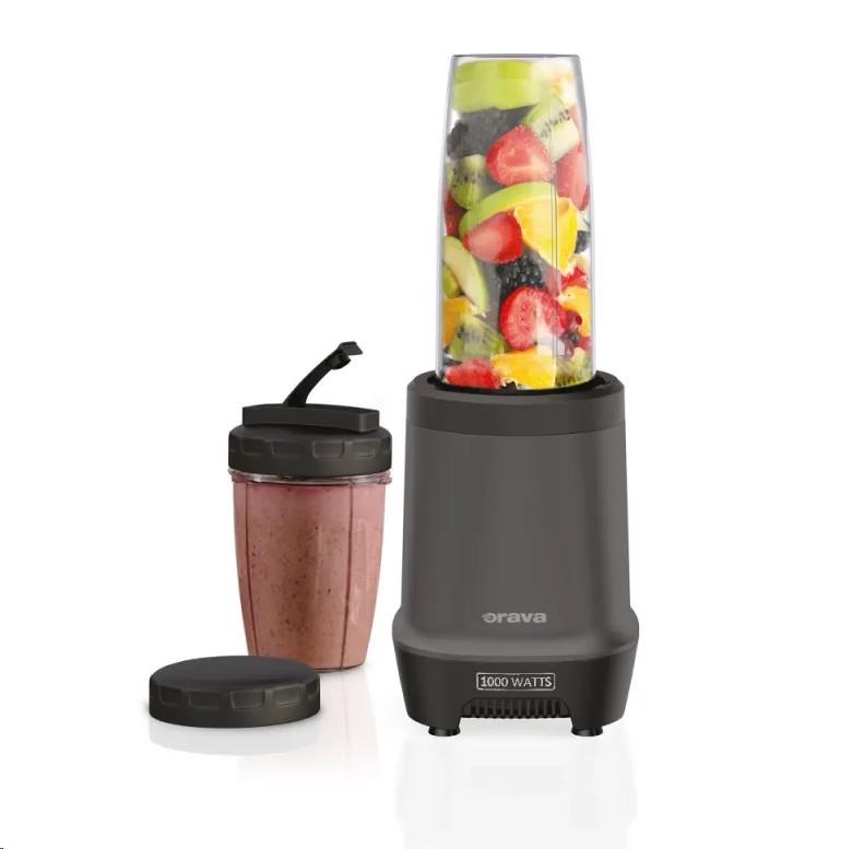 Orava smoothie mixér s 3 nádobami, 1000 W, 2 druhy nerezových nožů0 