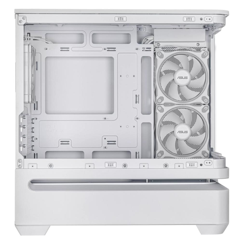 ASUS Case AP202 PRIME CASE,  mATX,  Průhledná bočnice,  3x 120mm ARGB Fan,  bílá6 