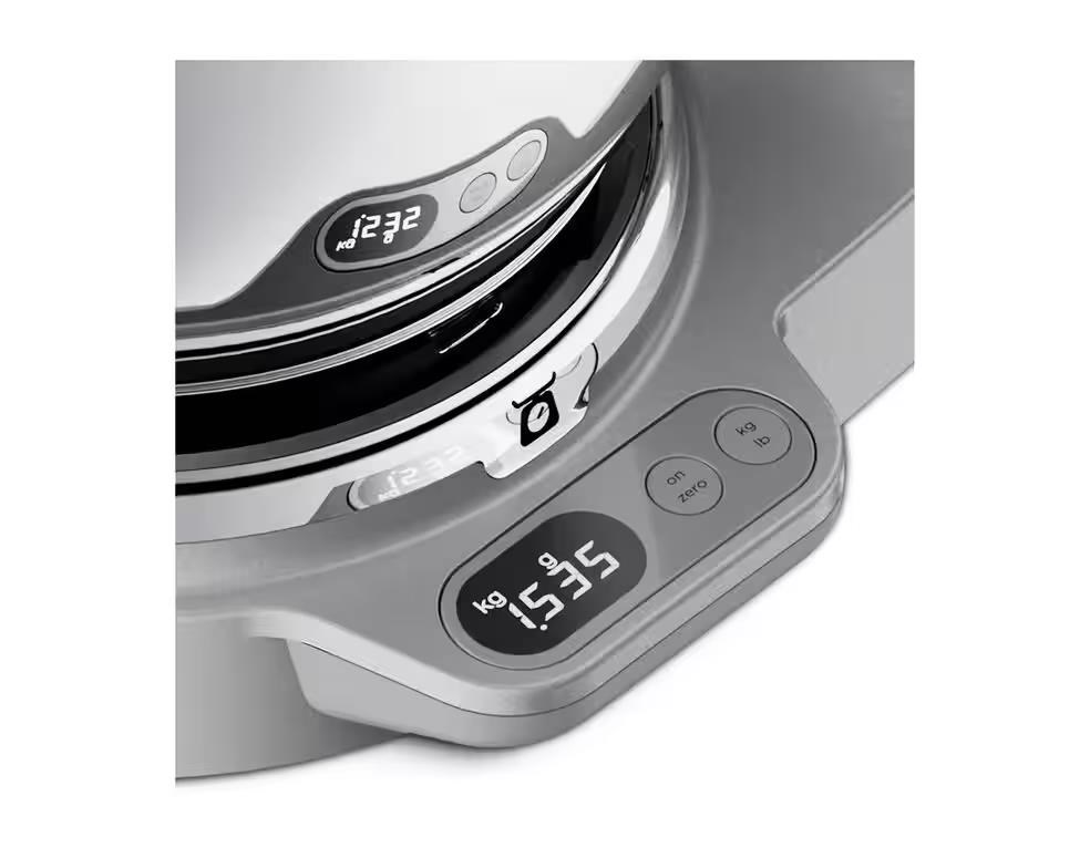 Kenwood Titanium Chef Baker kuchyňský robot,  zabudovaná váha,  časovač,  stříbrná3 
