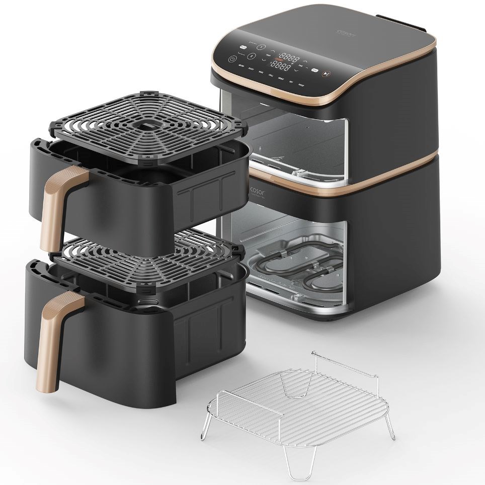 Cosori Turbo Tower Pro chytrá horkovzdušná fritéza 10, 8l černá1 