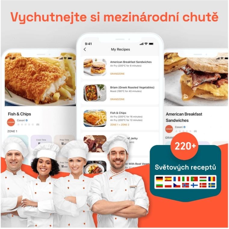 Cosori Turbo Tower horkovzdušná fritéza 10, 8l černá8 