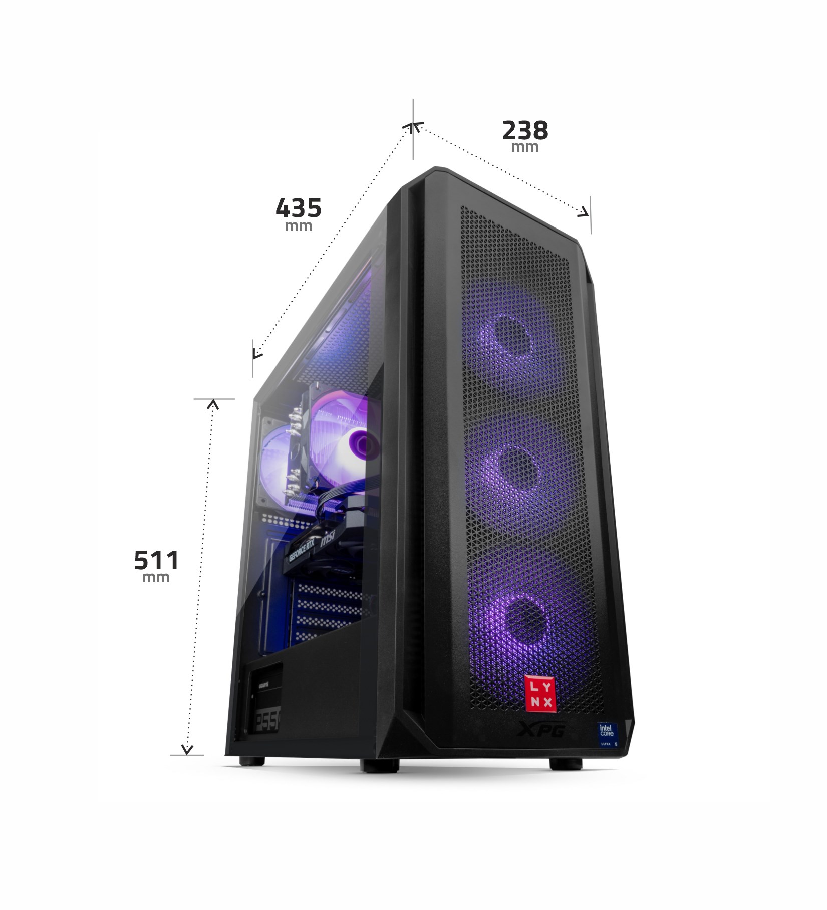 LYNX Challenger Ryzen 8400F 32GB 1TB SSD NVMe RTX 5060 8G W11 Home7 