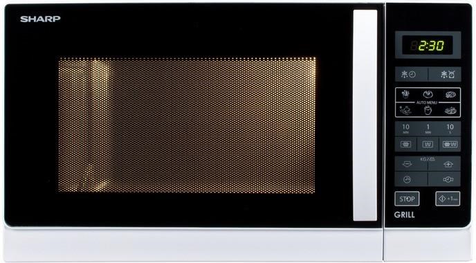 Sharp mikrovlnná trouba, 900 W / 1000 W, gril, bílá0 
