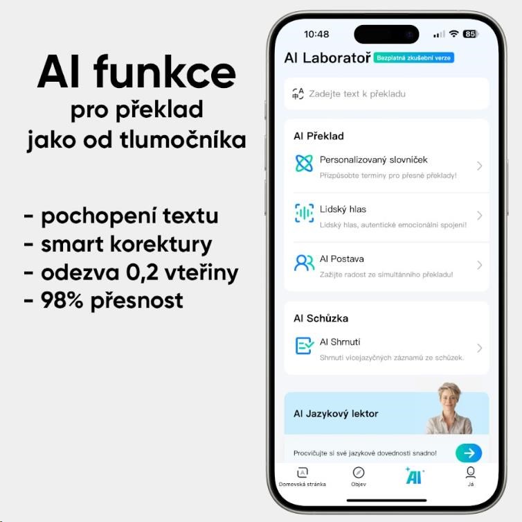 Timekettle W4 AI Chytrý překladač,  gold5 