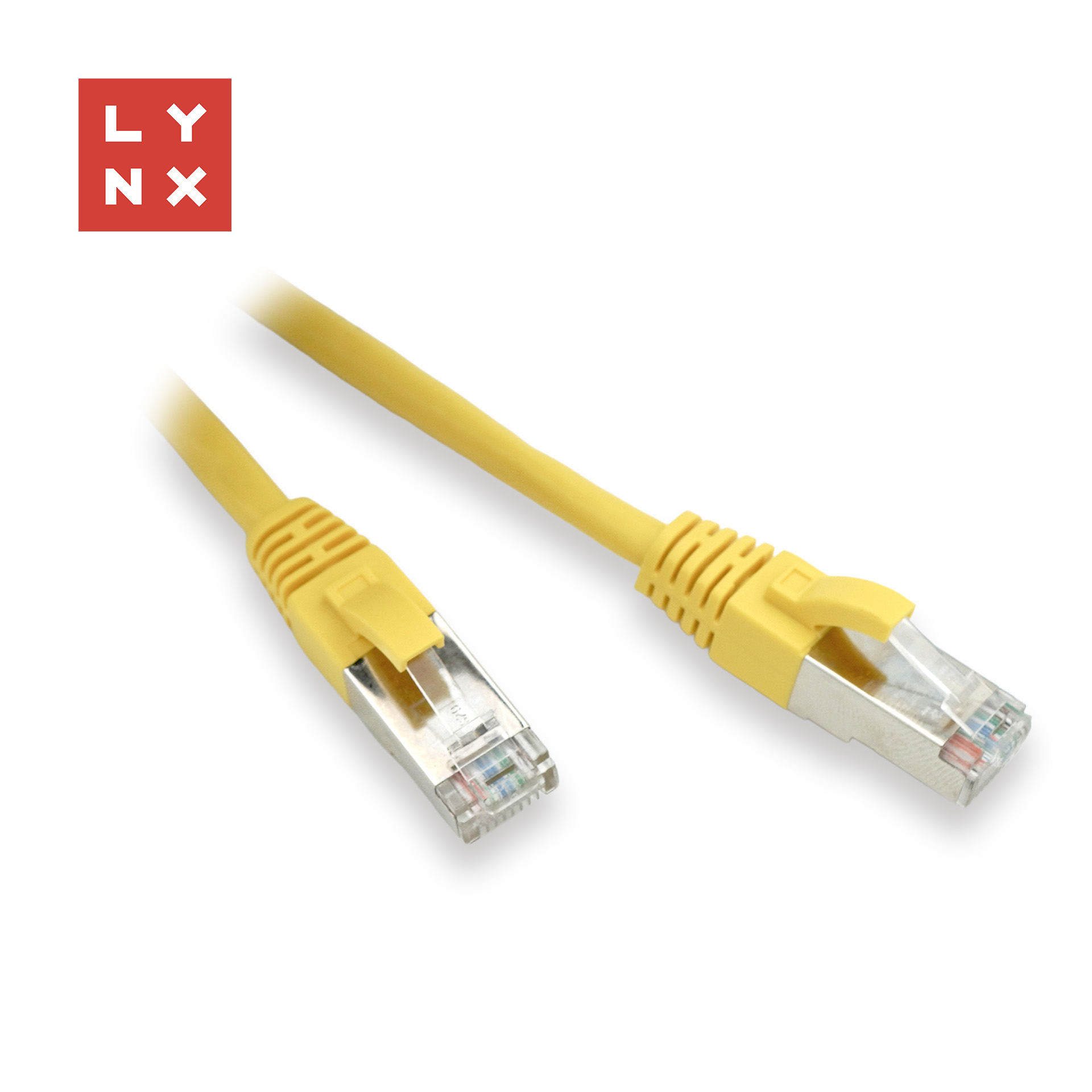 LYNX FTP patch kabel Cat5e PVC,  CCA,  10m,  žlutý0 