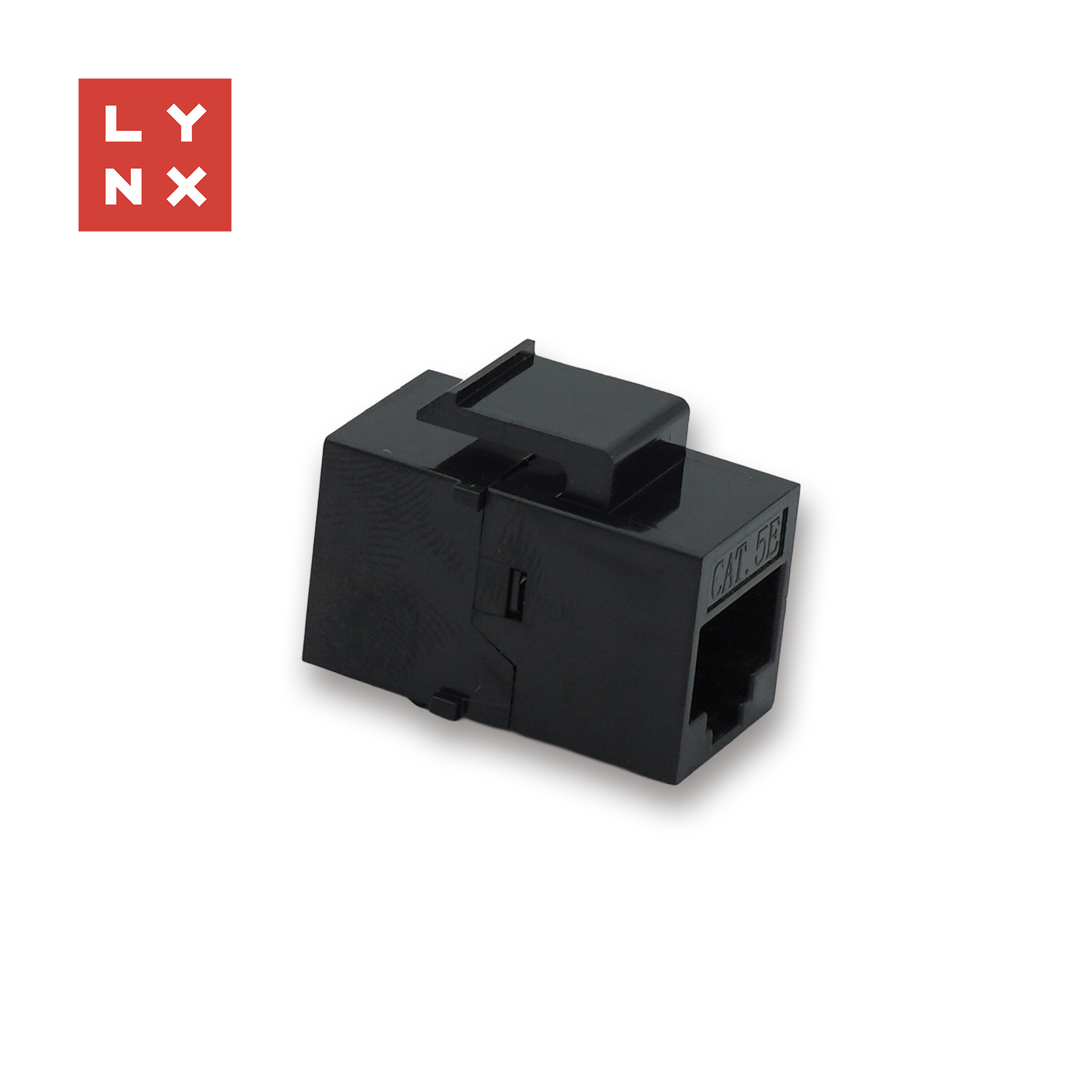 LYNX keystone spojka UTP Cat5e,  8P8C,  černá0 