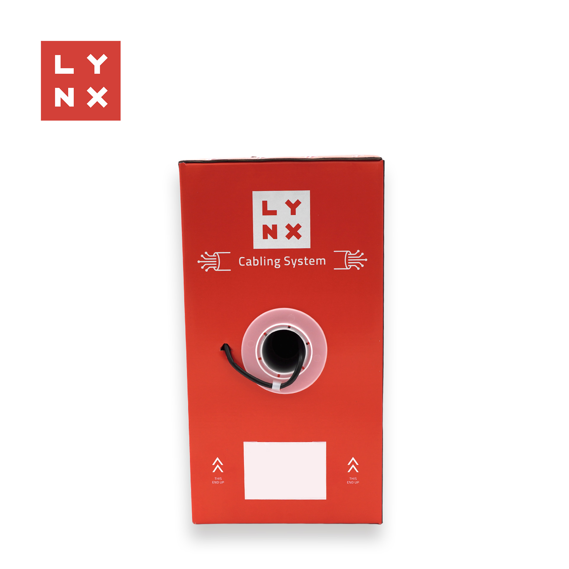 LYNX UTP kabel Cat5e,  PE (Fca),  celoměděný,  venkovní,  černý,  box 305m2 