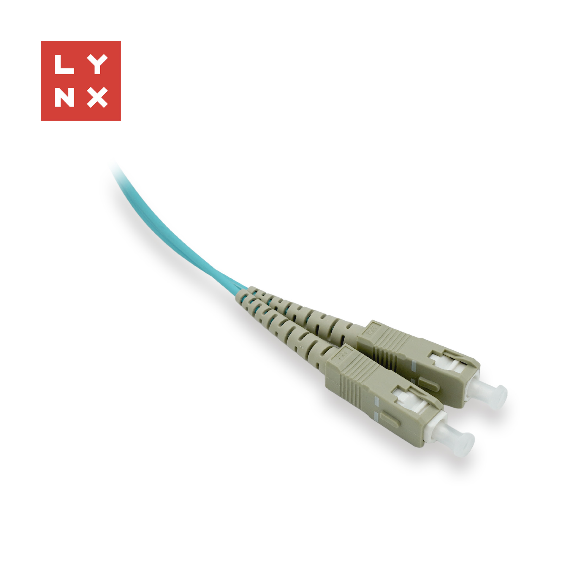 LYNX duplexní patch kabel MM,  OM3,  SC/ SC,  50/ 125µm,  15m0 