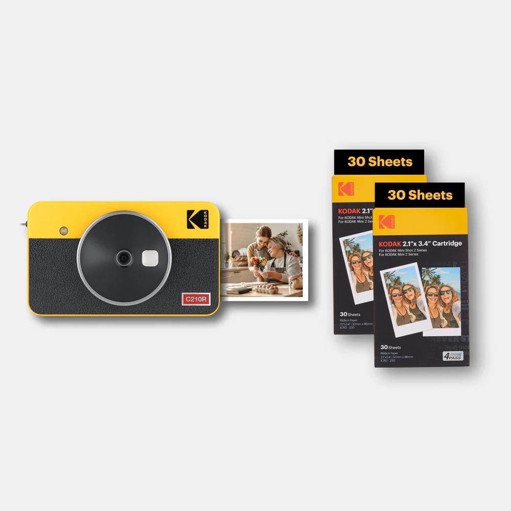 KODAK instantní fotoaparát Mini Shot 2 Retro C210R žlutá0 