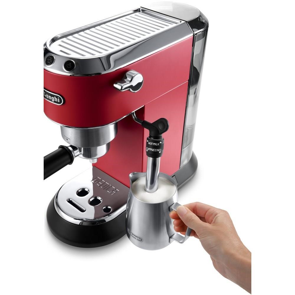 Delonghi Dedica pákový kávovar, červená2 