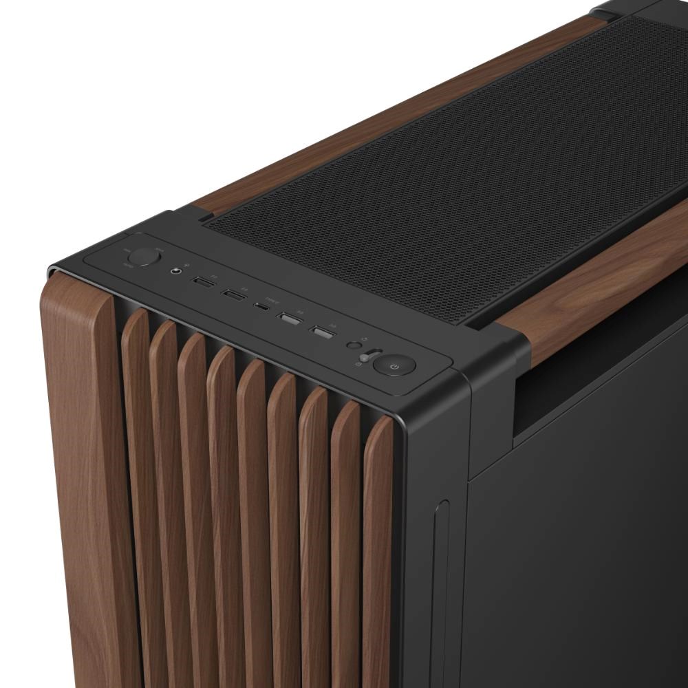 ASUS case PROART PA602 WALNUT WOOD MODERN TG,  Mid Tower,  průhledná bočnice,  černá10 