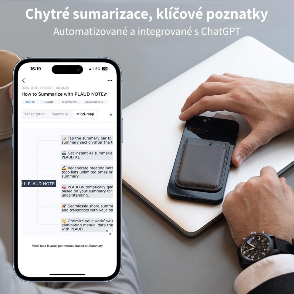 PLAUD NOTE Navy Blue - AI záznamník9 