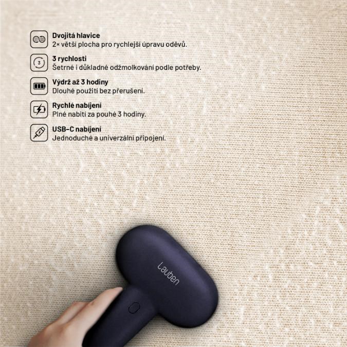 Lauben Lint Remover Dual 4AT3 
