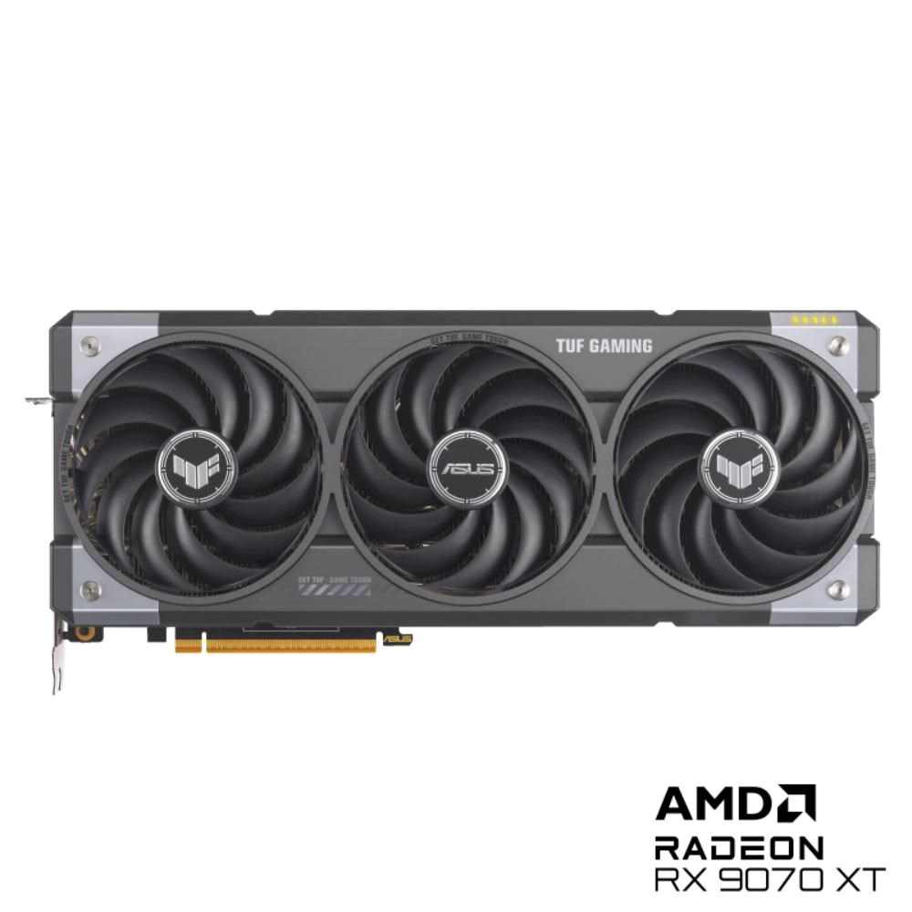 ASUS VGA AMD Radeon RX 9070 XT TUF GAMING OC 16GB,  RX 9070 XT,  16GB GDDR6,  3xDP,  1xHDMI4 