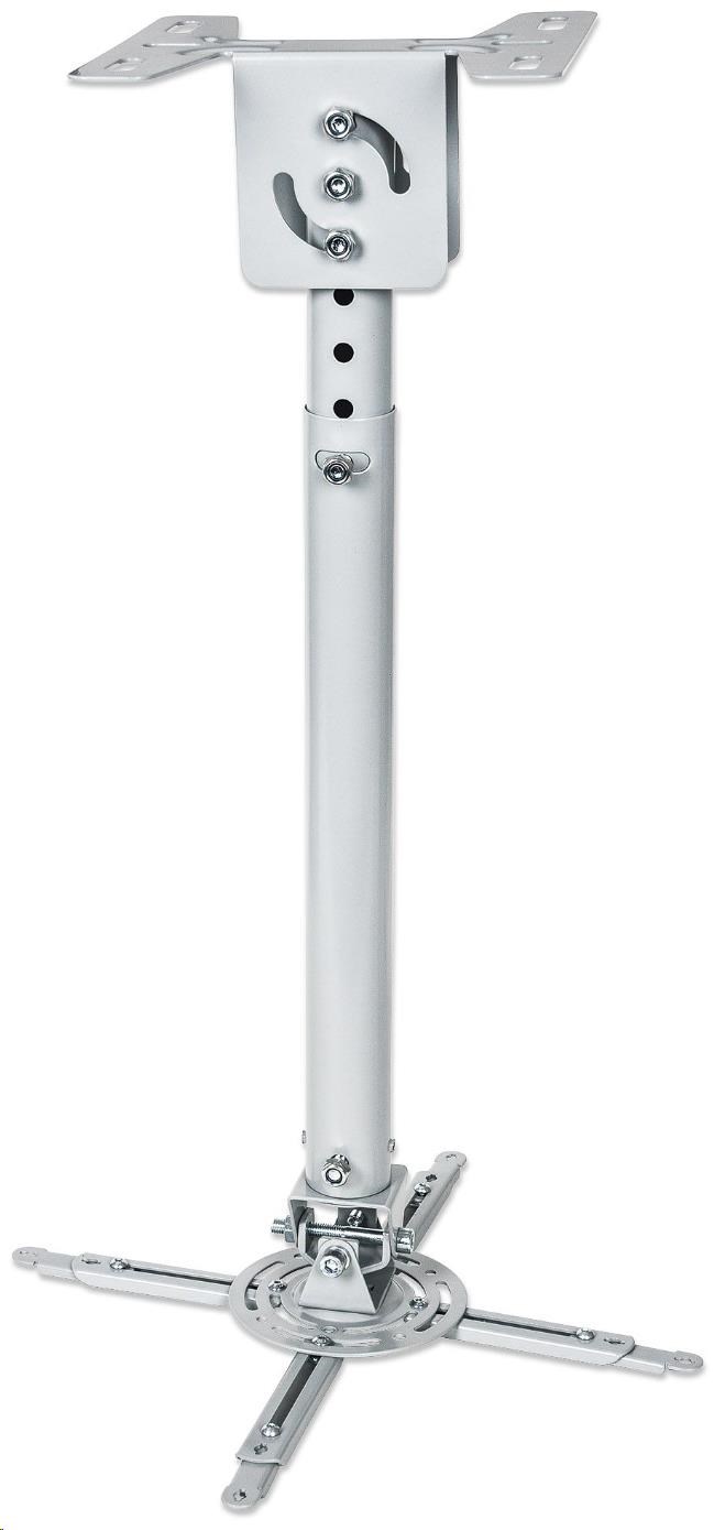 BAZAR - MANHATTAN Stropní držák projektoru,  natáčecí (58-82cm,  ±15°/ 360°,  max. 20kg) - Poškozený obal (Komplet)0 