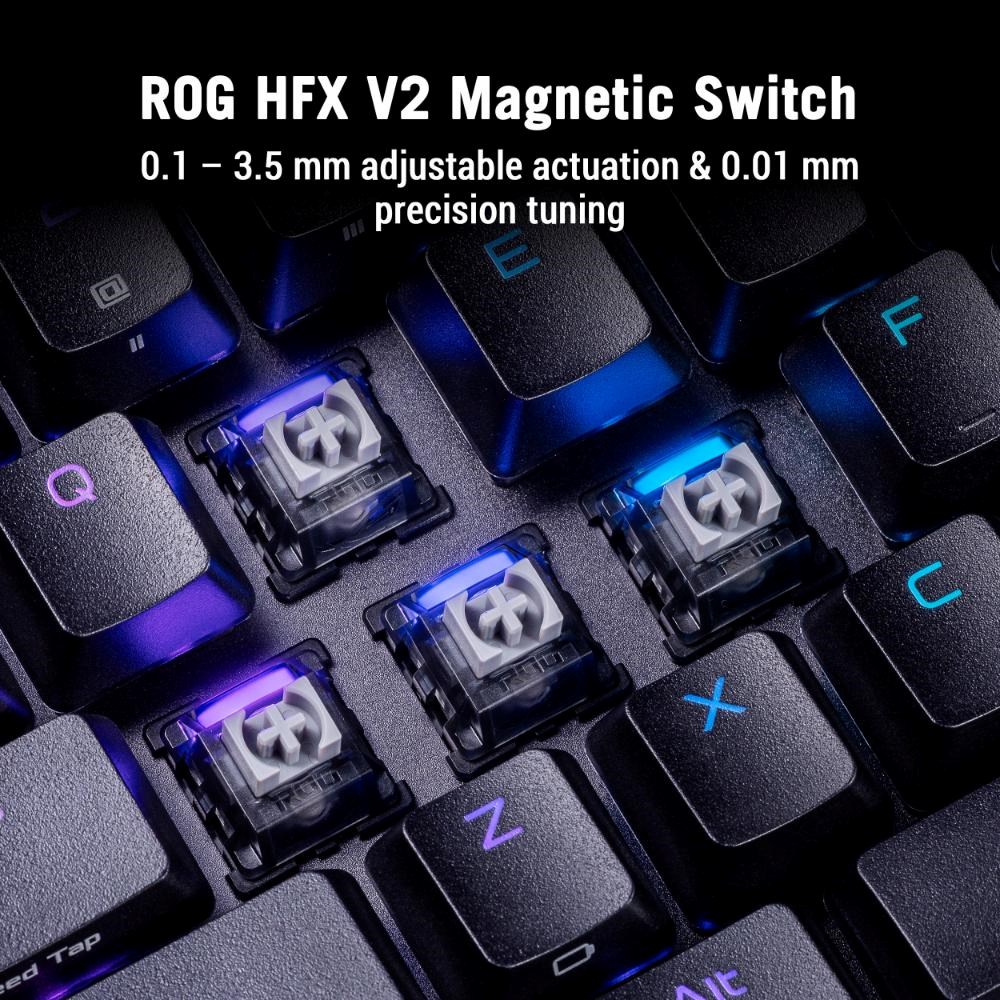 ASUS Klávesnice ROG Falcata,  Mechanická,  Bezdrátová,  ARGB,  černá9 