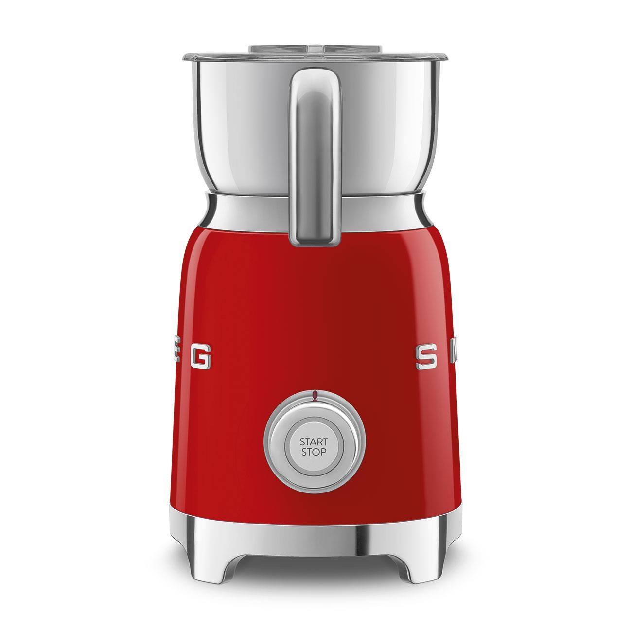 Smeg MFF11RDEU napěňovač mléka, 500 W, 600 ml / 2,5 šálku, horká čokoláda / mléko, lehká pěna, červená - opraveno1 