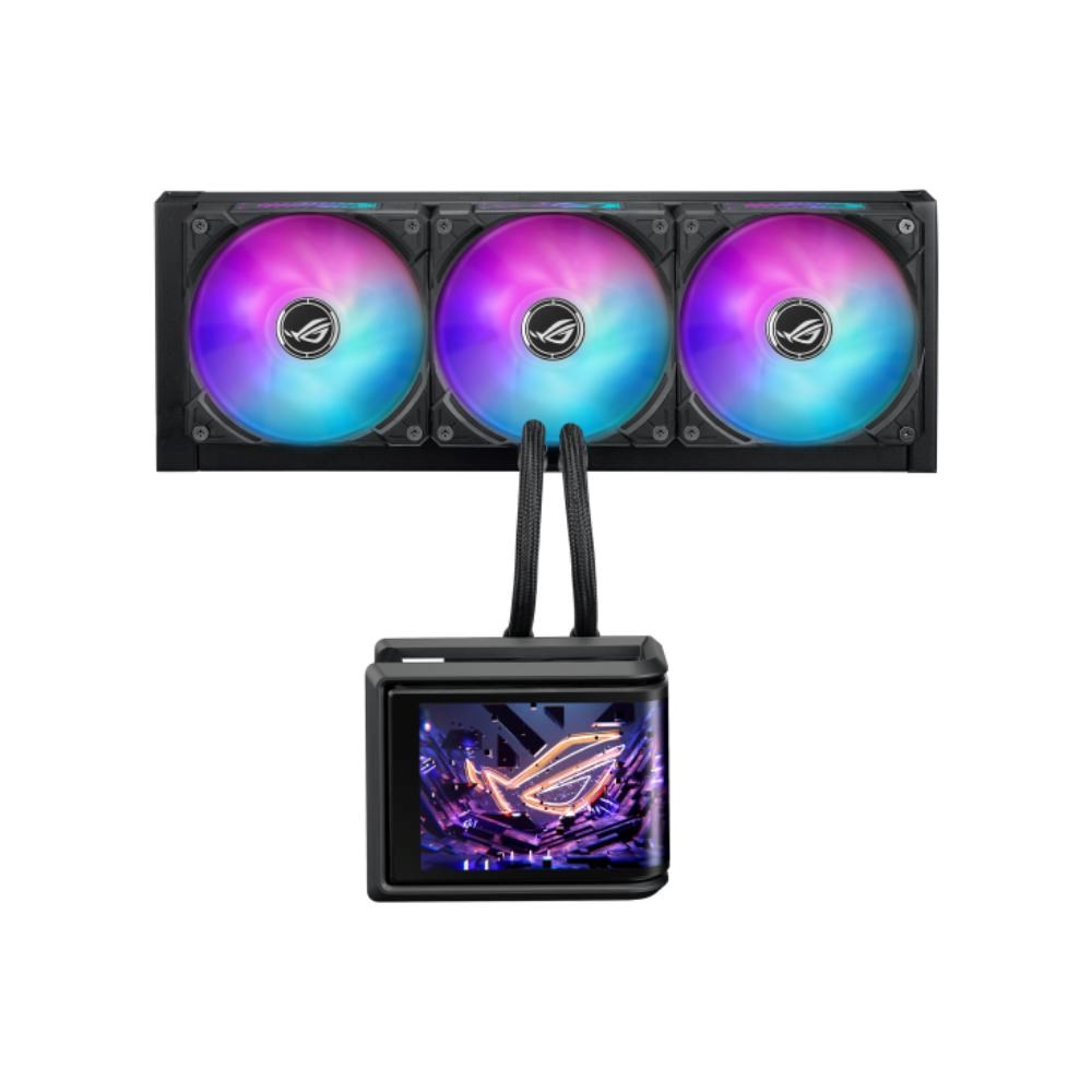 ASUS vodní chladič CPU AIO ROG RYUO IV SLC 360 ARGB,  3x120 mm,  LGA1851,  AM5,  černá0 