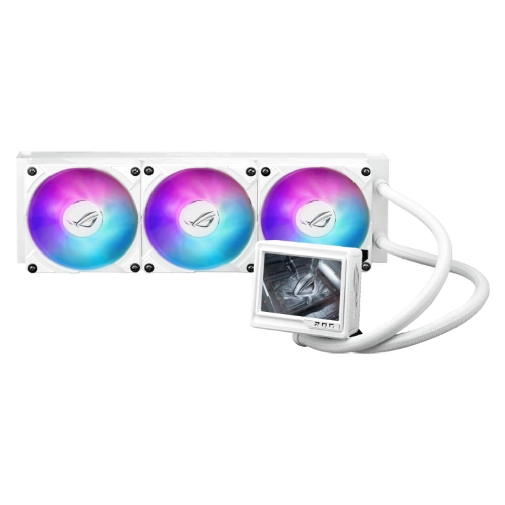 ASUS vodní chladič CPU AIO ROG RYUJIN III 360 ARGB EXTREME,  3x120mm,  LGA1851,  AM5,  bílá0 