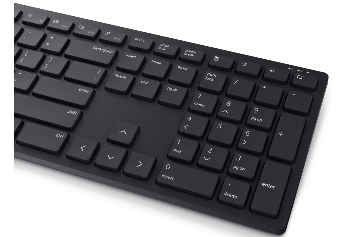 DELL Pro Wireless Keyboard and Mouse - KM5221W - US International  (QWERTY) - Black3 