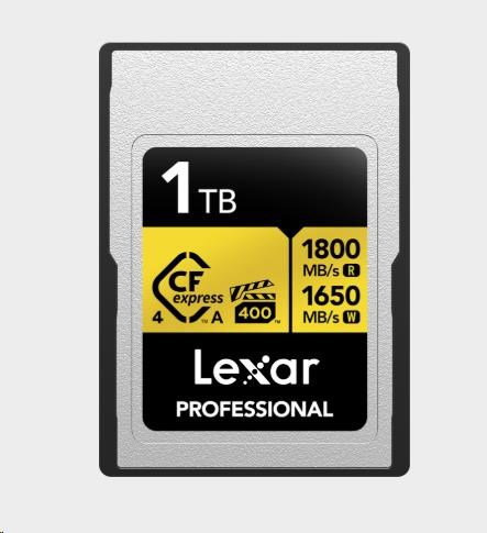 Lexar CFexpress 4.0 Pro Gold,  VPG400,  R1800/ W1650 (Type A) 1TB0 