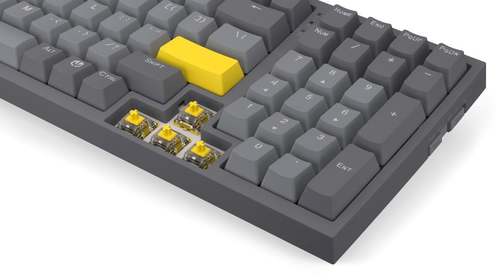 Endorfy herní klávesnice Celeris 1800,  bezdrátová,  yellow switch,  mechanická,  US layout,  RGB6 