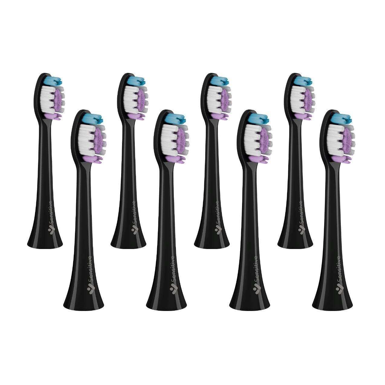 TrueLife SonicBrush Clean-series heads Sensitive black 8 pack0 