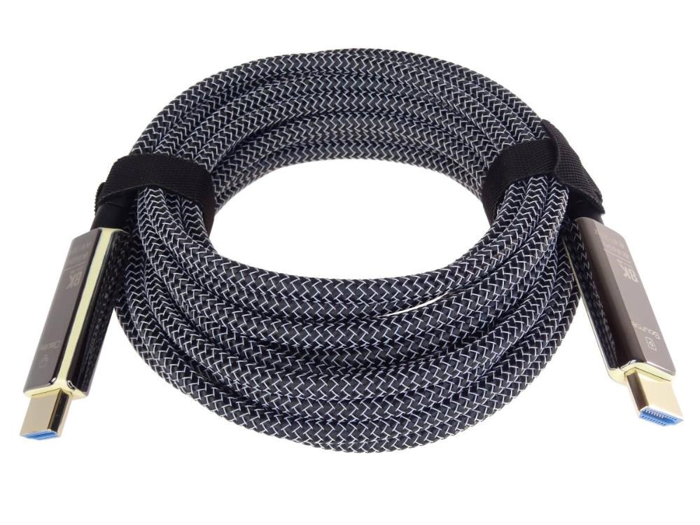PREMIUMCORD Ultra High Speed HDMI 2.1 optický fiber kabel 8K@60Hz,  zlacené 7m1 
