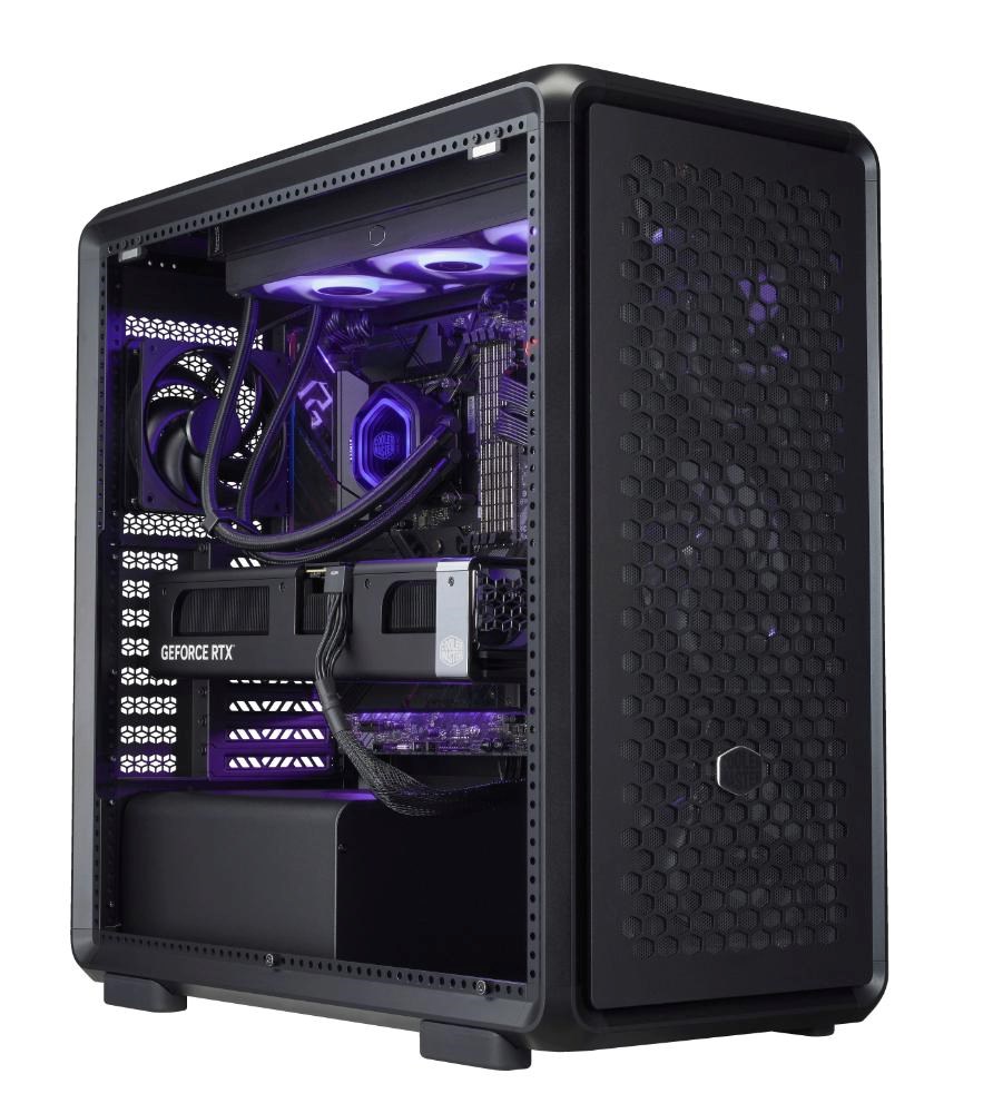 Cooler Master case MasterFrame 600 Black,  Průhledná bočnice,  ATX,  3x 140mm Fan,  1x 120mm Fan,  Černá0 