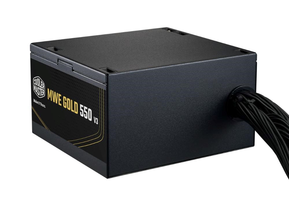Cooler Master zdroj MWE Gold 550W V3,  120mm,  80+ Gold,  ATX 3.12 