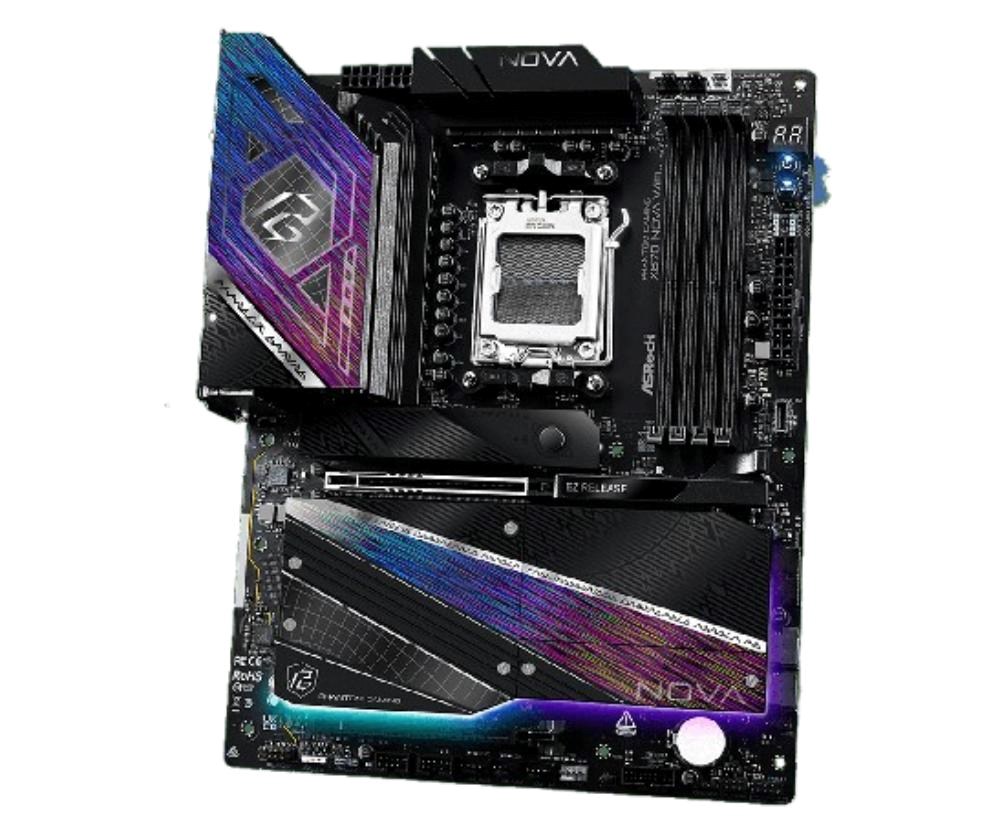 ASRock MB Sc AM5 X870 NOVA WIFI,  AMD X870,  4xDDR5,  1xHDMI,  2xUSB4,  WI-FI7 