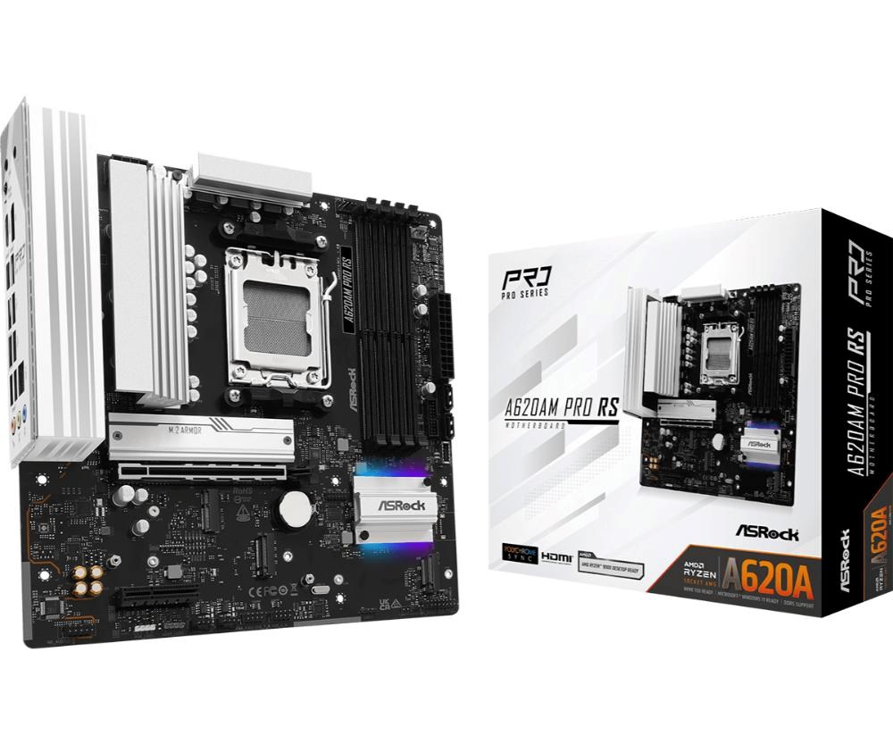 ASRock MB Sc AM5 A620AM PRO RS,  AMD X620A,  4xDDR5,  1xHDMI,  1xDP0 