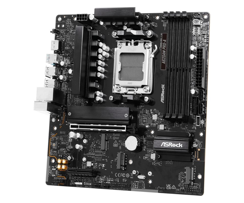 ASRock MB Sc AM5 A620AM PRO-A,  AMD A620A,  4xDDR5,  1xHDMI2 