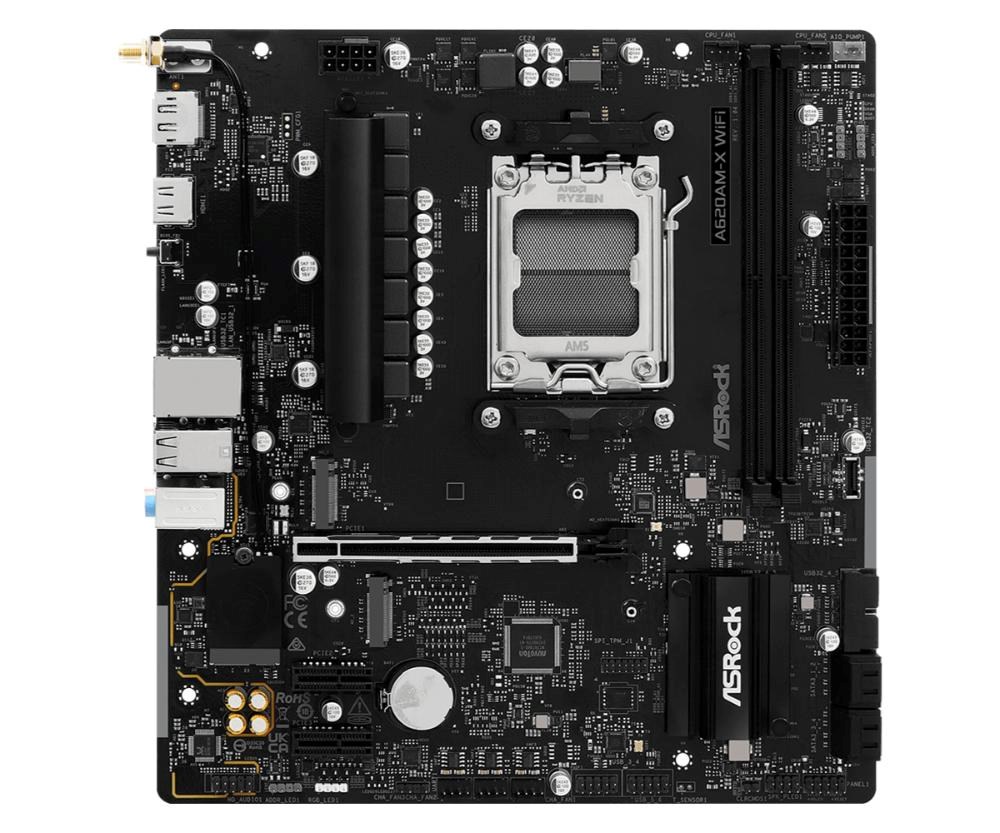 ASRock MB Sc AM5 A620AM-X WIFI,  AMD A620A,  2xDDR5,  1xHDMI,  1xDP,  WIFI2 