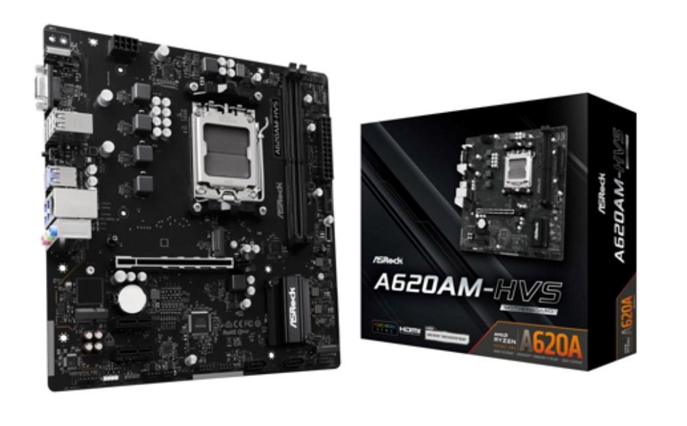 ASRock MB Sc AM5 A620AM-HVS,  AMD A620A,  2xDDR5,  1xHDMI0 