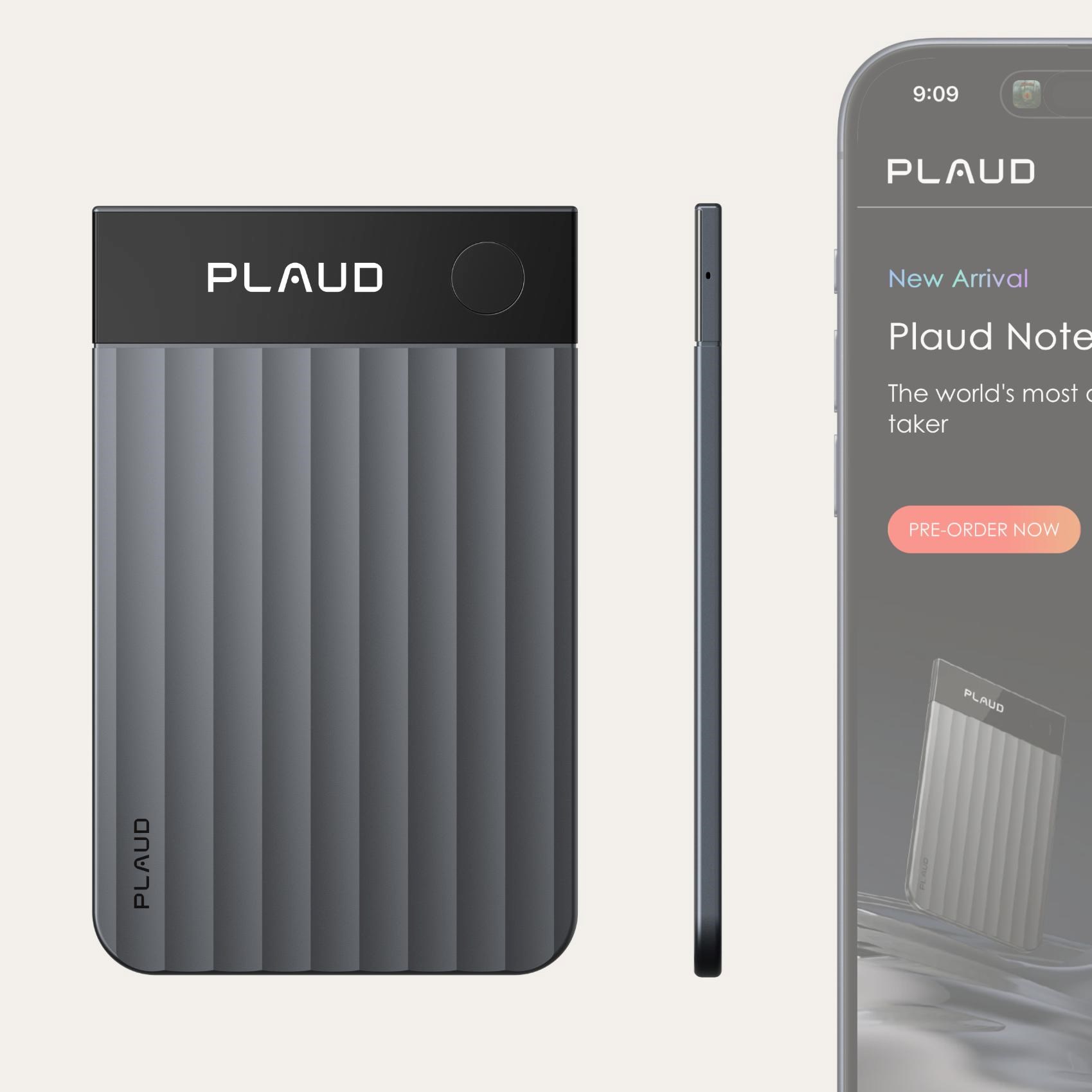 PLAUD Note PRO Black - AI hlasový záznamník8 