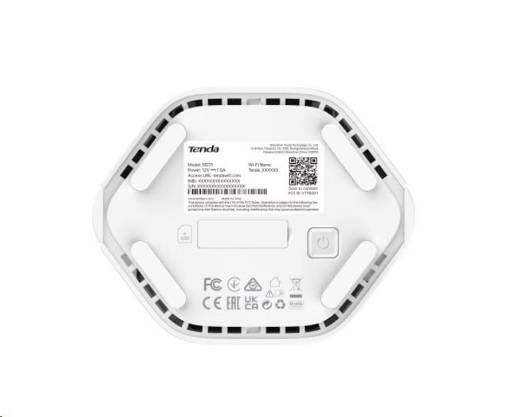 Tenda 5G01  5G/ 4G/ 3G Wireless AX1500 Router,  WiFi 6,  1x GWAN/ GLAN, 1x GLAN,  WiFi+,  Mesh2 