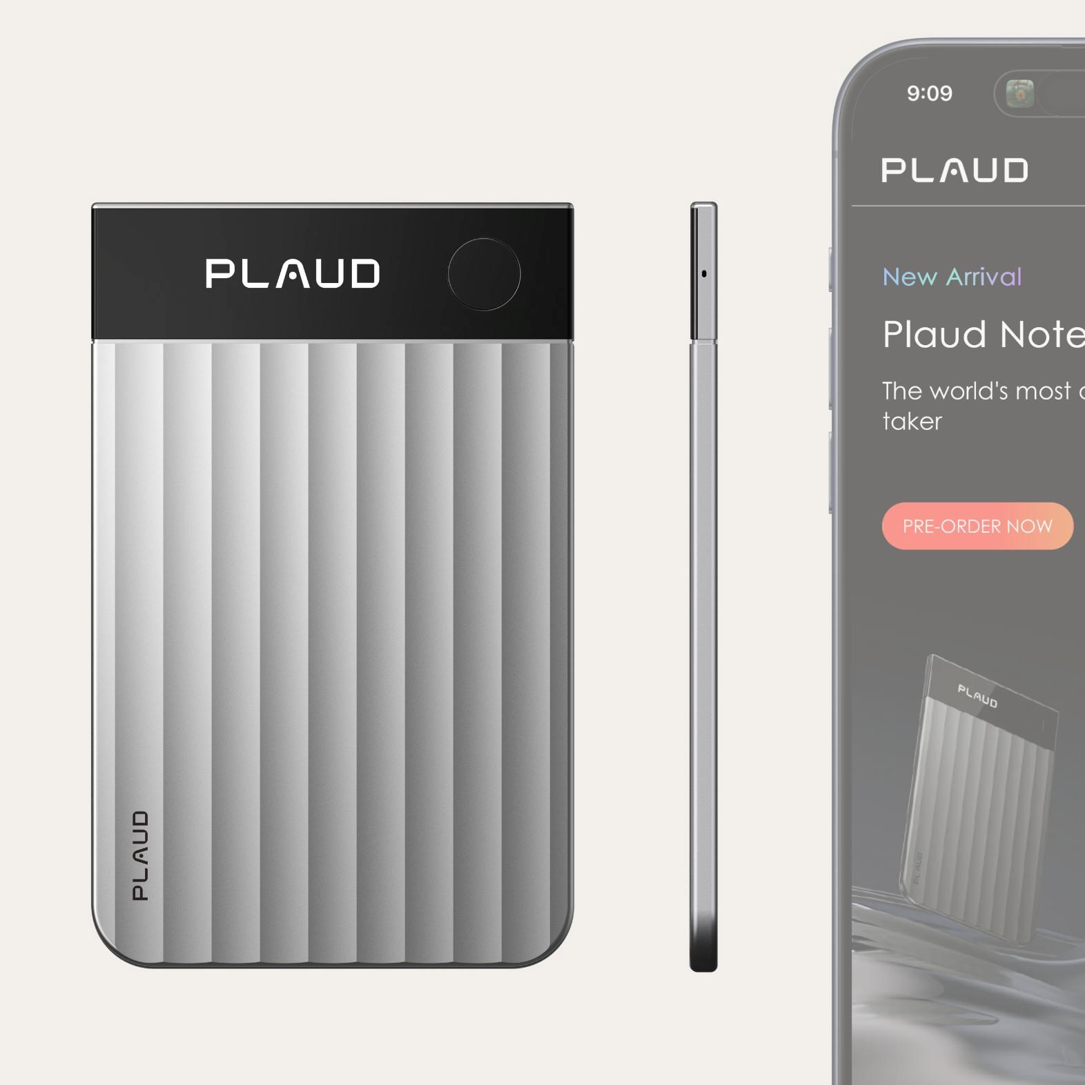 PLAUD Note PRO Silver - AI hlasový záznamník8 