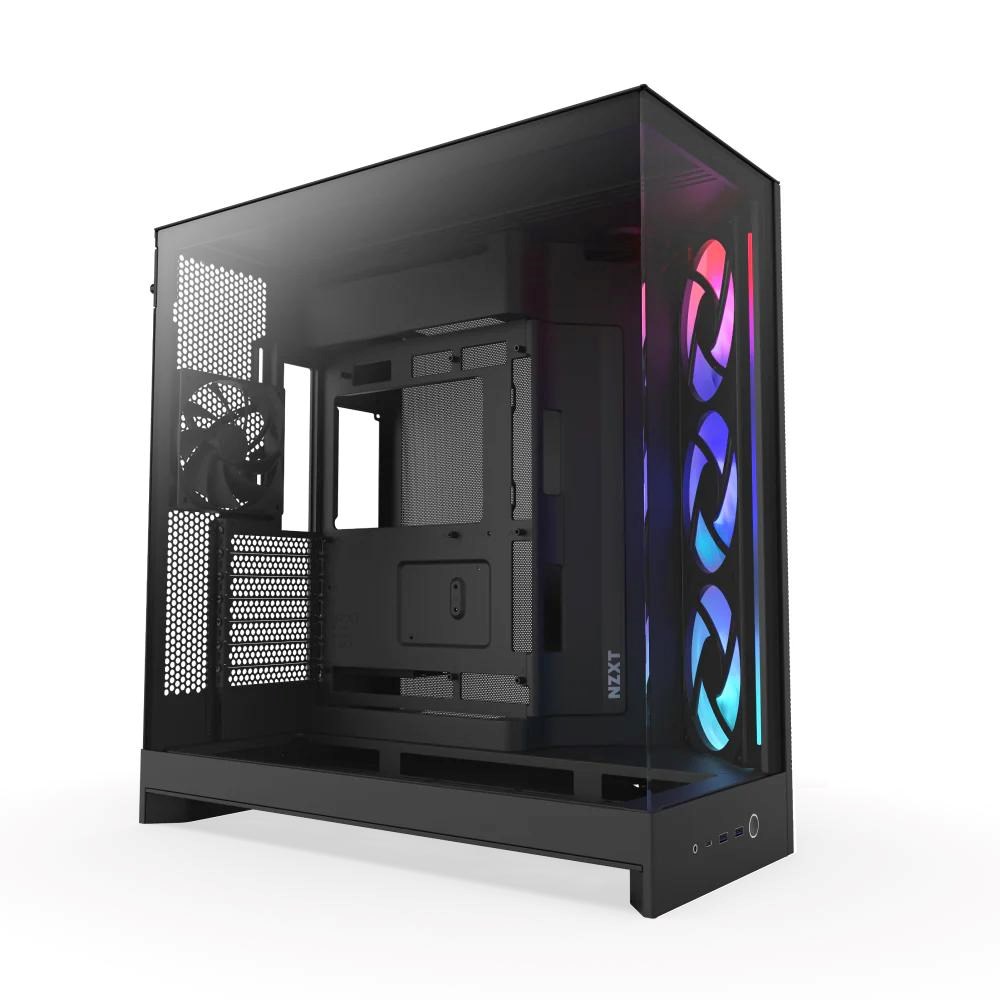 NZXT skříň H9 Flow RGB dvoukomorová ATX /  1x140 RGB mm /  1x 120mm RGB fan /  prosklená /  černá2 