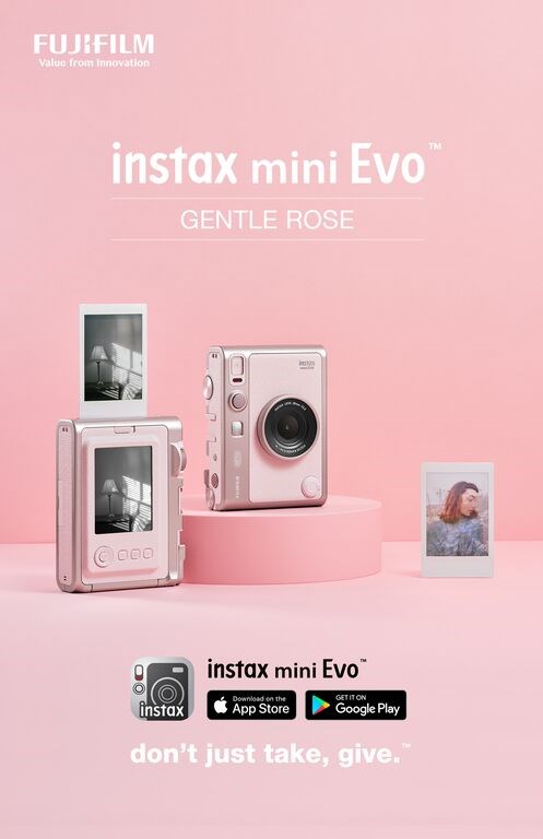 Fujifilm MINI EVO gentle rose10 