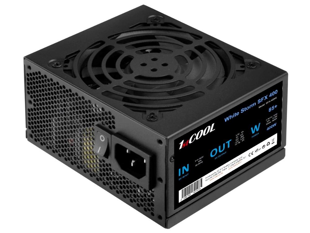 BAZAR - 1stCOOL Zdroj White Storm SFX 400 85+,  400W,  SFX,  černá - Po opravě1 