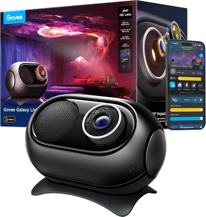 Govee Galaxy Light Projector 2 Pro Matter s reproduktorem2 