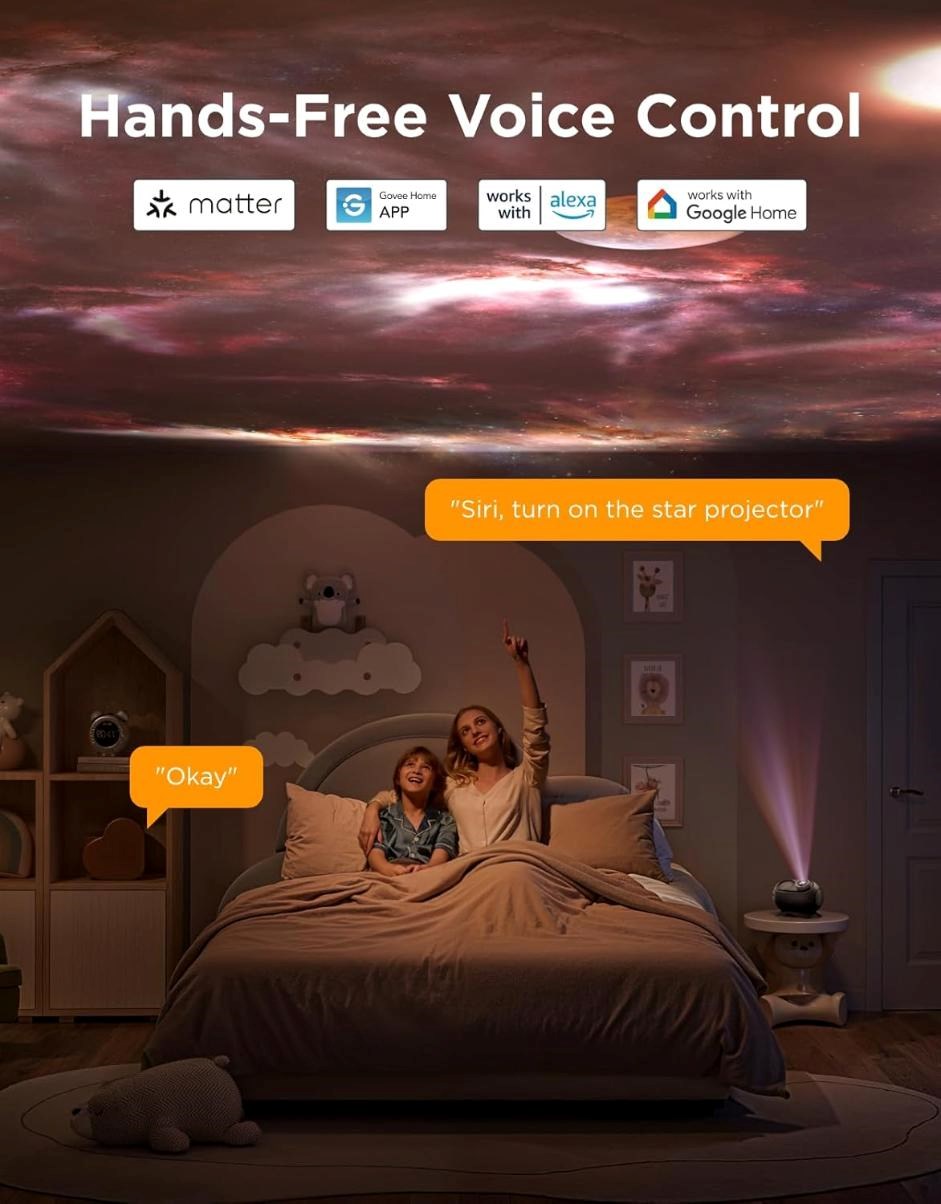 Govee Galaxy Light Projector 2 Pro Matter s reproduktorem4 