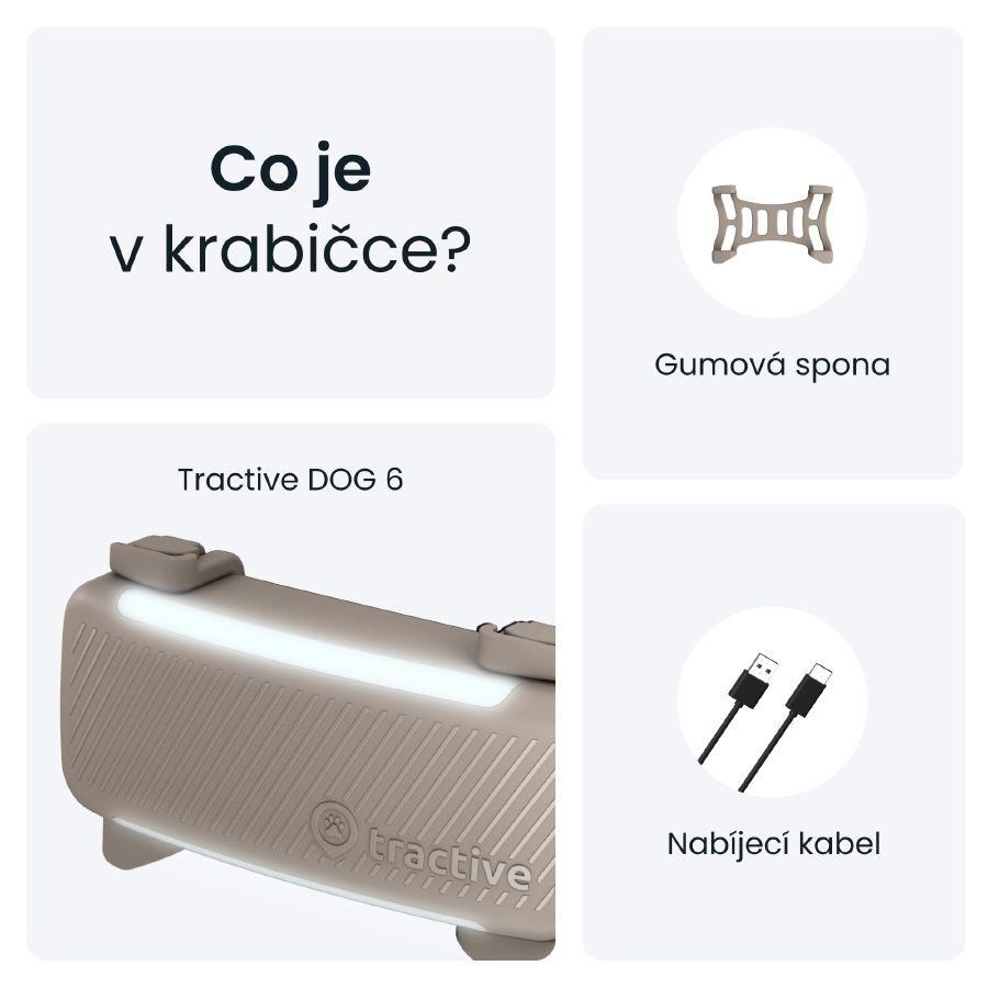 Tractive DOG 6 – GPS lokátor pro psy a monitor zdraví,  hnědý6 