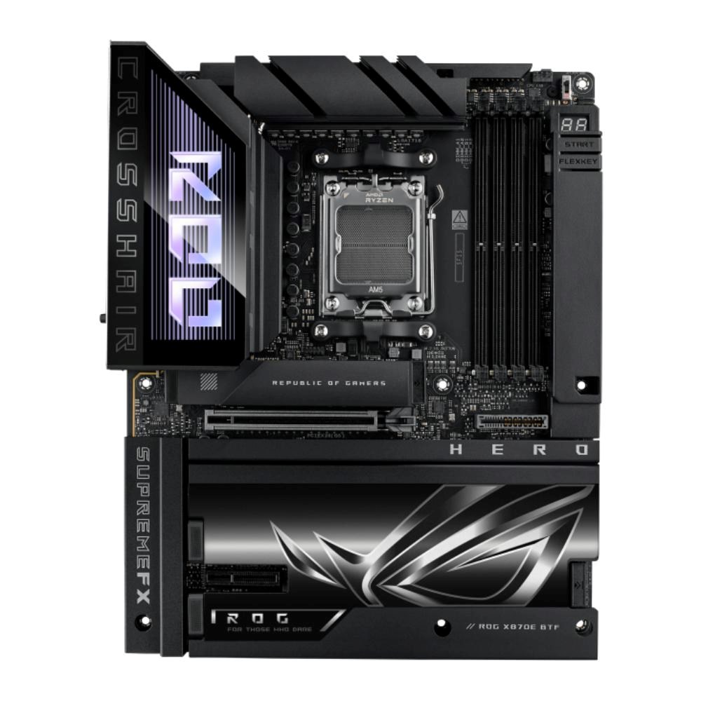 ASUS MB Sc AM5 ROG CROSSHAIR X870E HERO BTF,  4xDDR5,  WIFI,  1xHDMI,  2xThunderbolt,  ATX0 