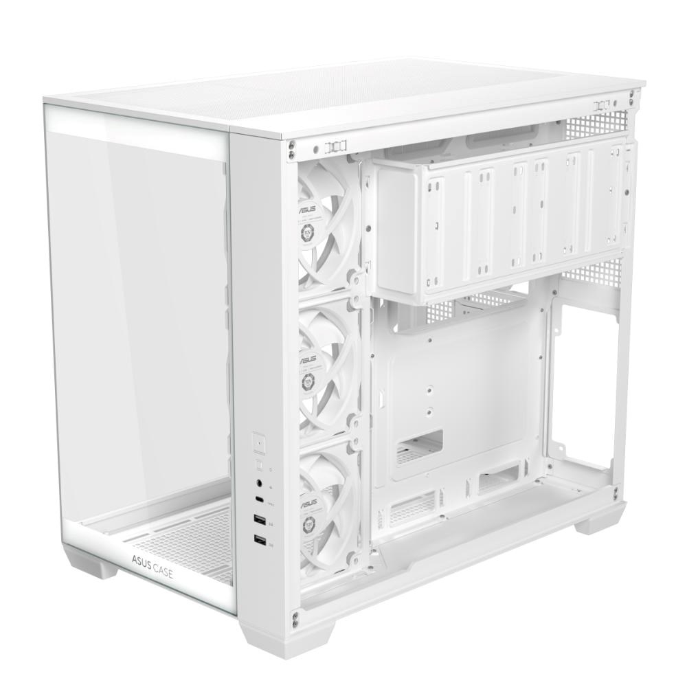 ASUS Case A32 PLUS TG ARGB,  ATX,  Průhledná bočnice,  4x 120mm ARGB Fan,  Bílá9 